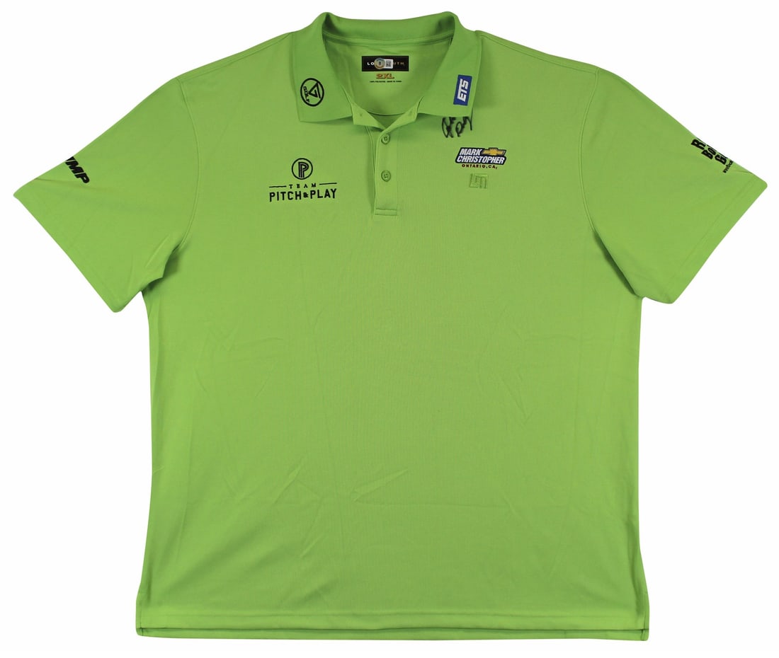 John Daly Signed Match Worn Green Loudmouth Polo Shirt BAS Authenticated: John Daly Signed Match Worn Green Loudmouth Polo Shirt BAS Authenticated This authentic match-worn polo shirt is a unique piece of golf memorabilia, personally signed by the renowned golfer John Daly.