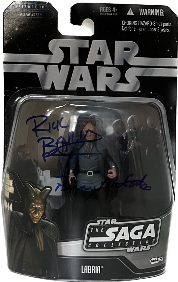 Rick Baker Penny McCarthy Signed 2004 Star Wars Labria Action Figure Beckett Authenticated (1 of 1)