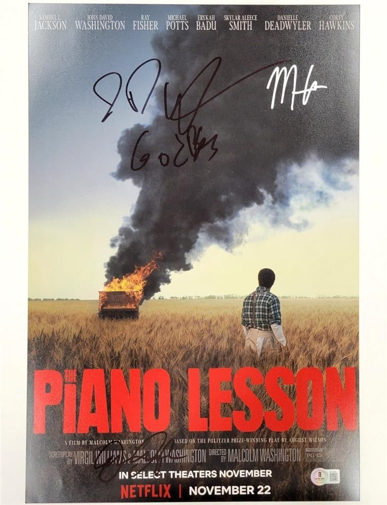 12x18 Piano Lesson Cast Photo Signed by Three Beckett Authenticated (1 of 5)