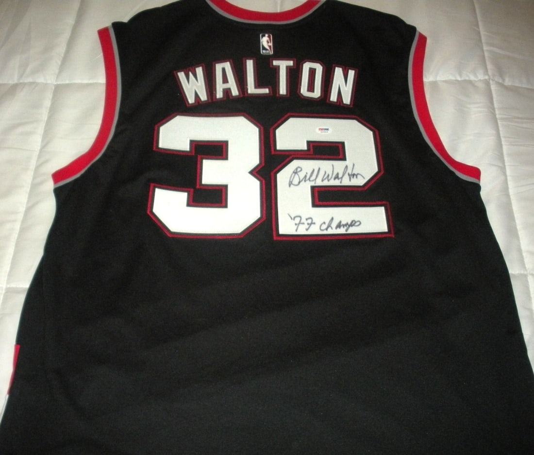 Adidas Portland Trail Blazers Jersey Signed by Bill Walton PSA DNA COA: Adidas Portland Trail Blazers Jersey Signed by Bill Walton PSA DNA COA This is an official licensed Adidas jersey signed by Bill Walton of the Trail Blazers. The jersey is authenticated with PSA/DNA/C