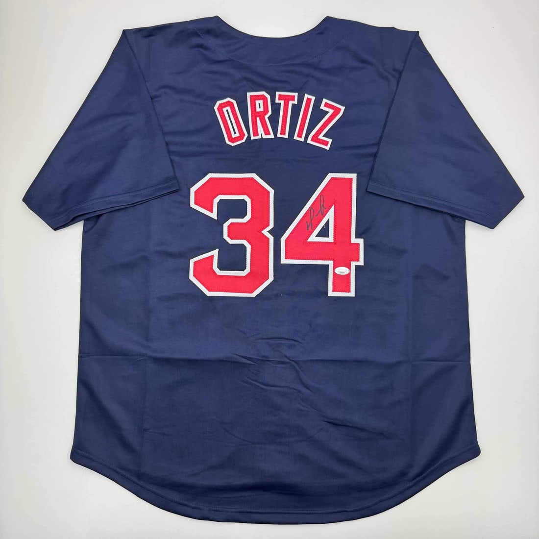 David Ortiz Signed Boston Red Sox Jersey Beckett COA: David Ortiz Signed Boston Red Sox Jersey Beckett COA Celebrate the legacy of baseball legend David Ortiz with this autographed Boston Red Sox blue baseball jersey. Featuring the player's name and numb