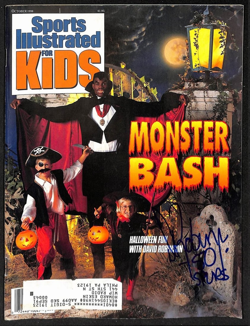 1990 Sports Illustrated Kids Magazine Signed by David Robinson PSA DNA Authenticated (1 of 2)