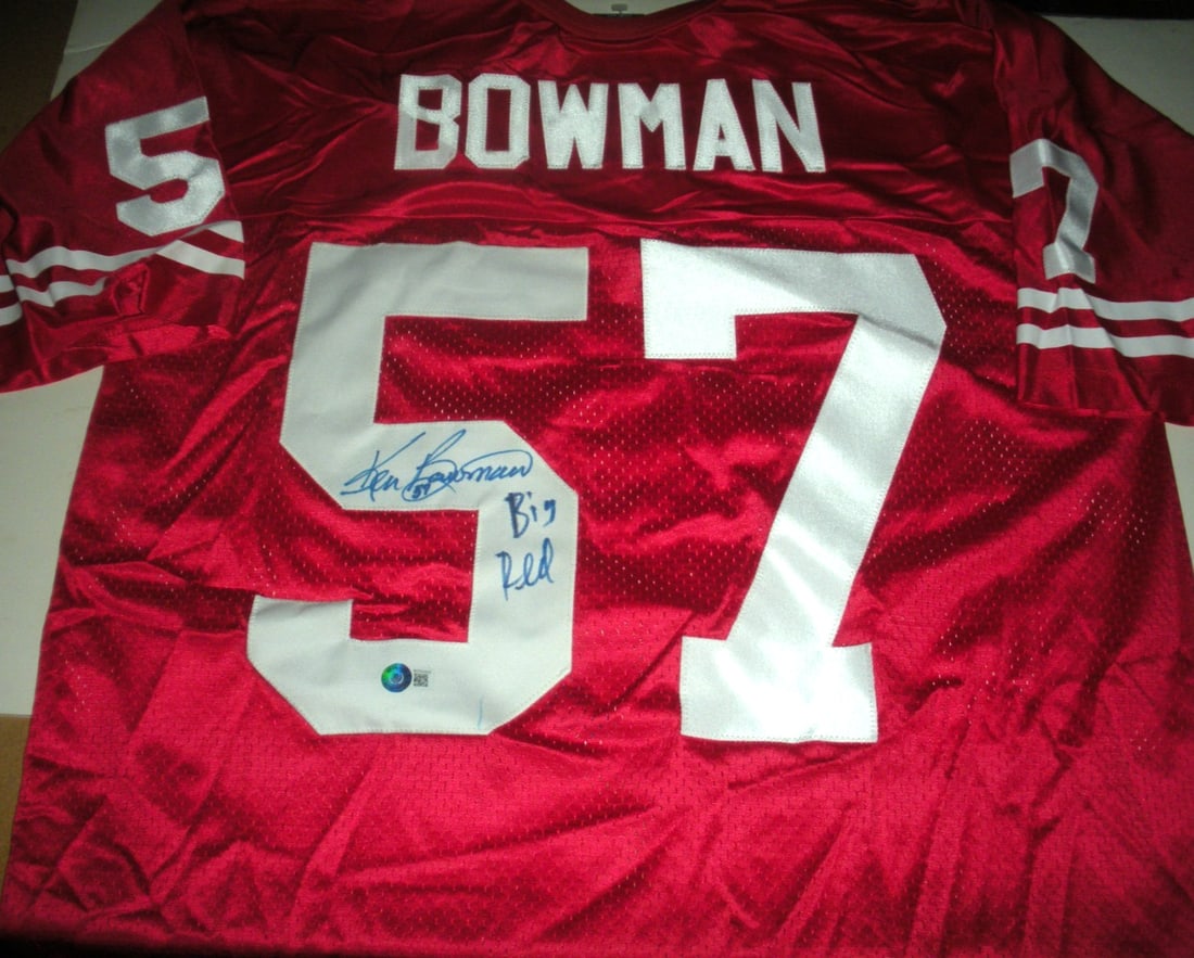 Ken Bowman Signed Wisconsin Badgers Nike Jersey with Beckett COA: Ken Bowman Signed Wisconsin Badgers Nike Jersey with Beckett COA This officially licensed Nike jersey features Ken Bowman, a renowned player for the Wisconsin Badgers, and comes with a Beckett Certifi