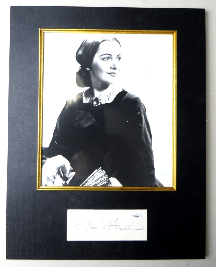 Signed Olivia de Havilland Photo Display Gone with the Wind JSA Authenticated (1 of 3)