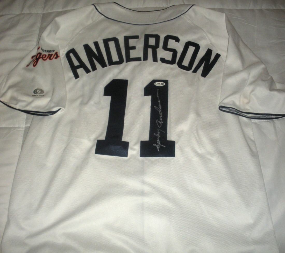 Signed Cooperstown Collection Baseball Jersey Sparky Anderson JSA COA: Signed Cooperstown Collection Baseball Jersey Sparky Anderson JSA COA This is a pre-owned, officially licensed Cooperstown Collection baseball jersey signed by Sparky Anderson. The jersey is an origin