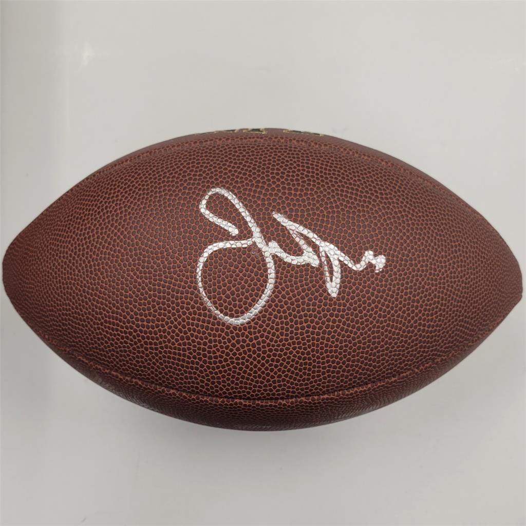 Jerry Jones Signed NFL Replica Football Dallas Cowboys Beckett Authenticated: Jerry Jones Signed NFL Replica Football Dallas Cowboys Beckett Authenticated This is an original Wilson NFL replica football, signed by Jerry Jones, the owner of the Dallas Cowboys. The signature is a