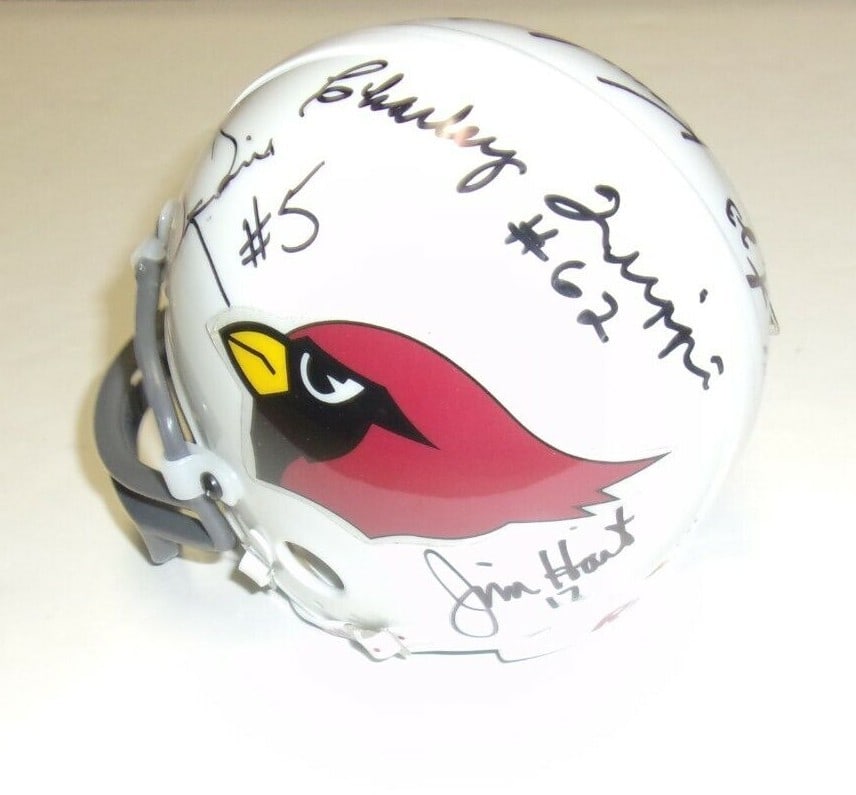 Mini Football Helmet Signed by Trippi Hart Hearst Butler Plus Two with COA (1 of 4)