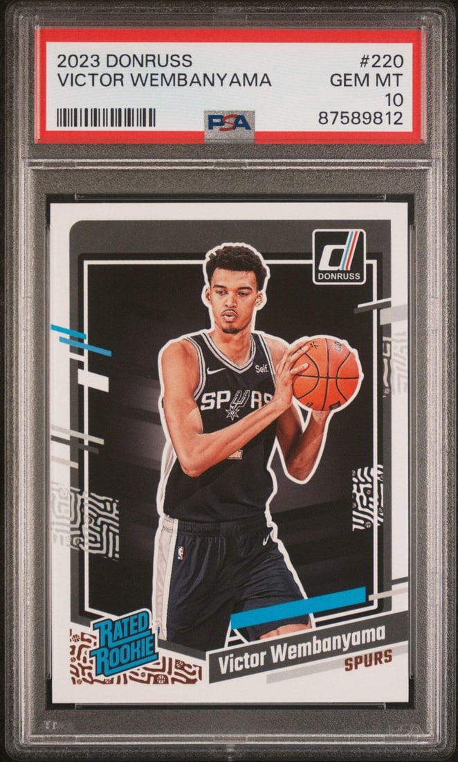 2023 Panini Donruss Victor Wembanyama Rookie Card PSA 10 Graded (1 of 2)