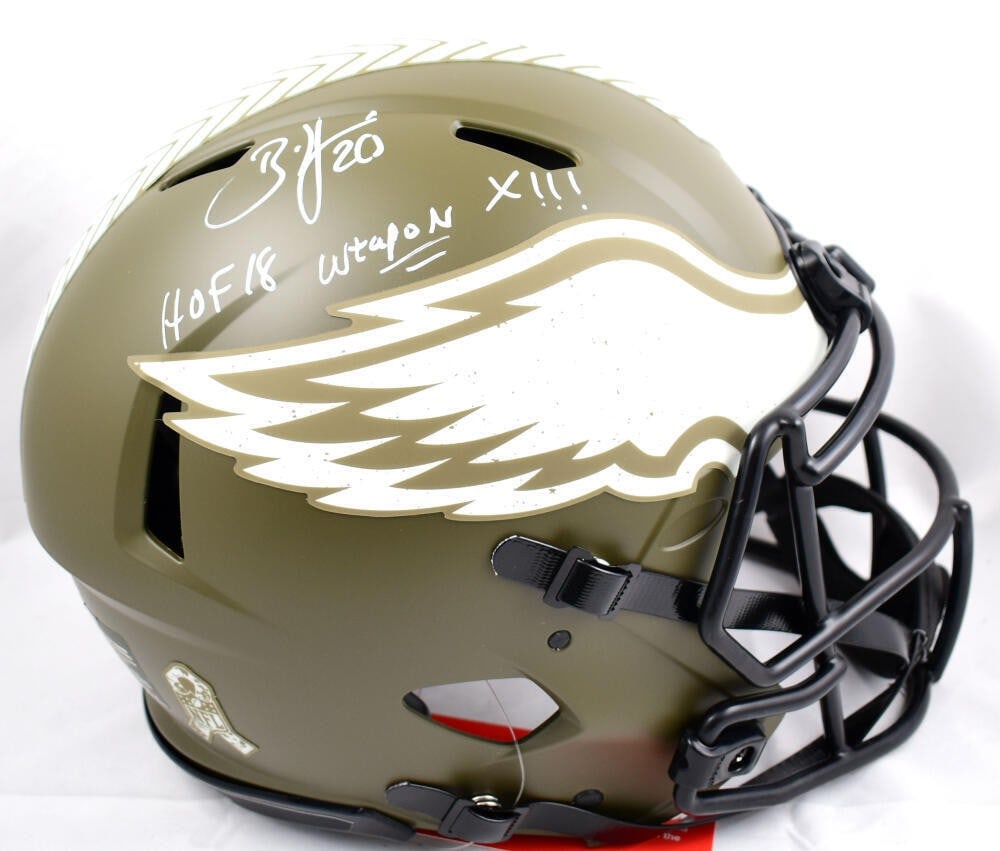 Philadelphia Eagles Speed Authentic Helmet Signed by Brian Dawkins Beckett Authenticated (1 of 10)