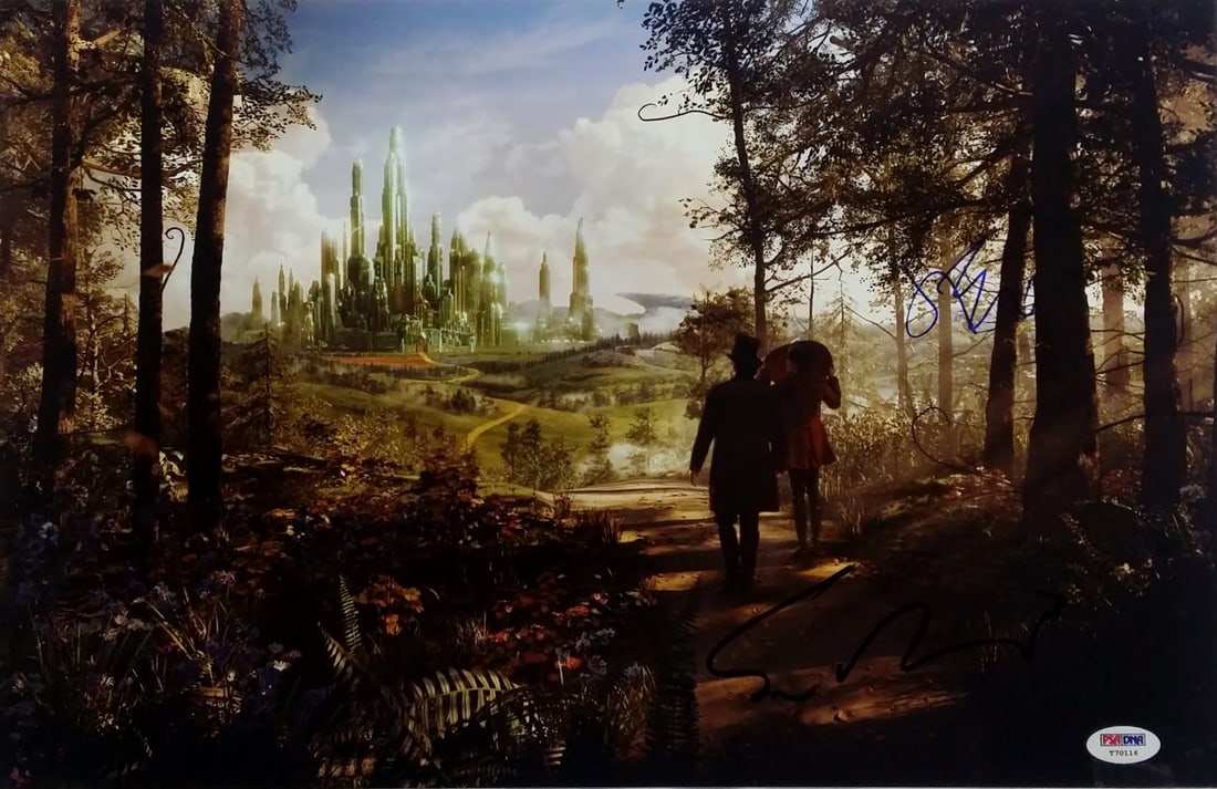 Signed 11x17 Photograph of OZ The Great And Powerful by Franco and Raimi PSA/DNA (1 of 2)