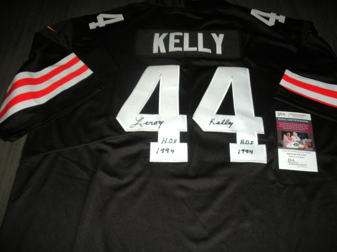 Leroy Kelly Signed Cleveland Browns Nike Jersey BAS Authenticated: Leroy Kelly Signed Cleveland Browns Nike Jersey BAS Authenticated This officially licensed Nike jersey is a must-have for any Cleveland Browns fan. It features the signature of Leroy Kelly, authentica