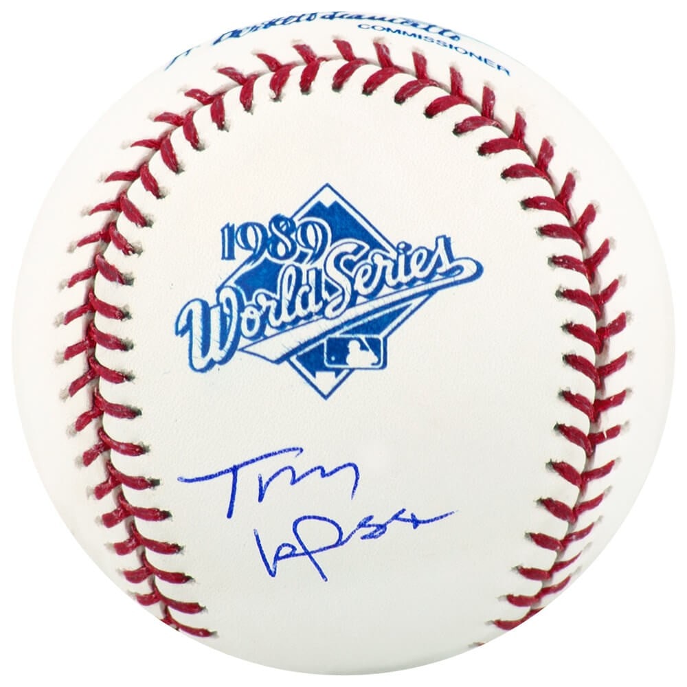 Tony LaRussa Signed Rawlings 1989 World Series Baseball with COA: Tony LaRussa Signed Rawlings 1989 World Series Baseball with COA This is a signed Rawlings baseball commemorating the 1989 World Series, featuring Tony LaRussa's autograph. LaRussa, a Hall of Fame man