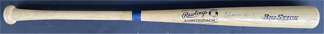 Adirondack Baseball Bat Signed by Warren Spahn With COA Atlanta Braves (1 of 7)