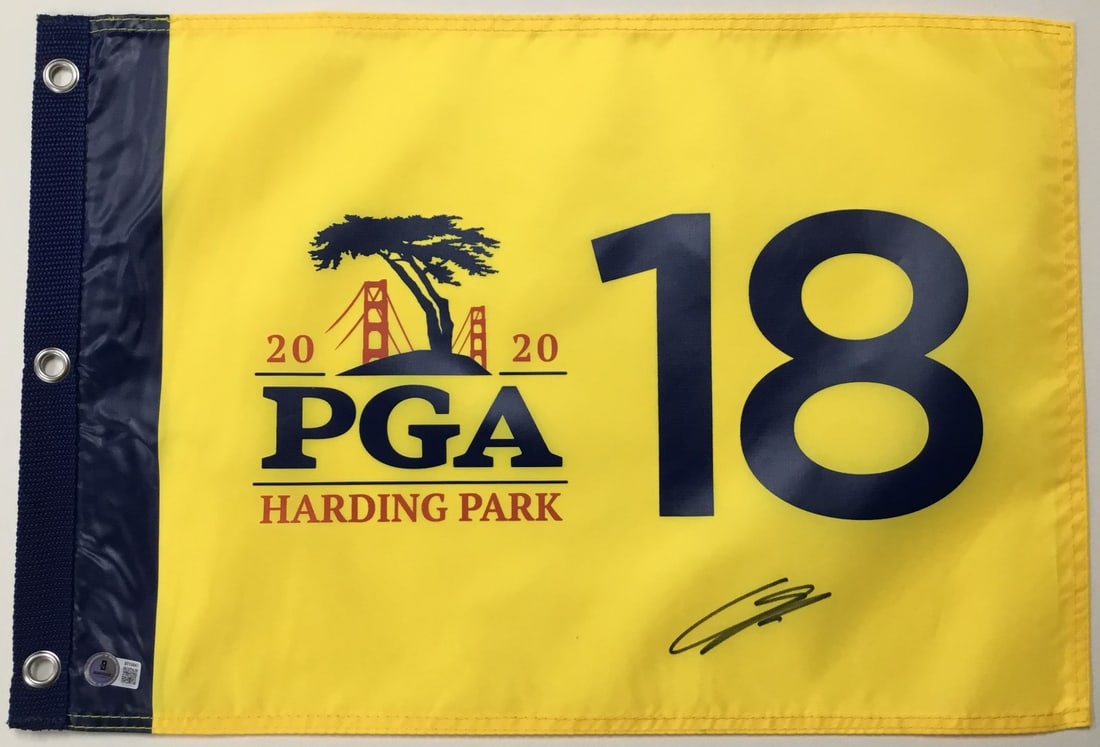 Im Sung-Jae Signed 2020 PGA Harding Park Pin Flag Beckett Authenticated: Im Sung-Jae Signed 2020 PGA Harding Park Pin Flag Beckett Authenticated Celebrate the legacy of golf with this authentic signed pin flag from the 2020 PGA Championship held at Harding Park. This offic