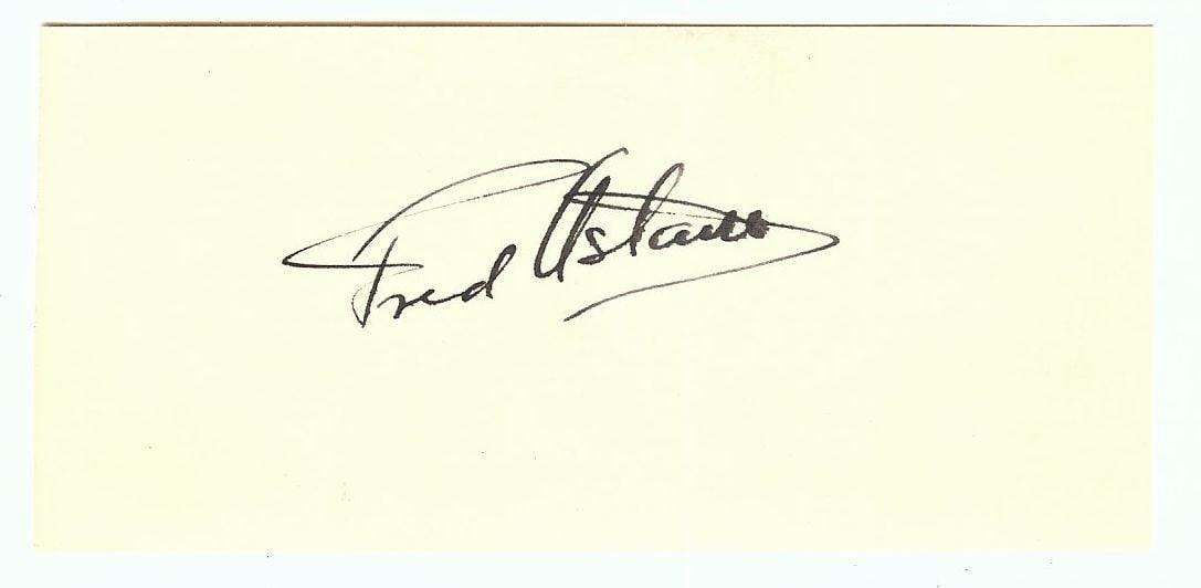 Fred Astaire Autographed Cut Signature JSA Authenticated 2.5 x 5 (1 of 3)
