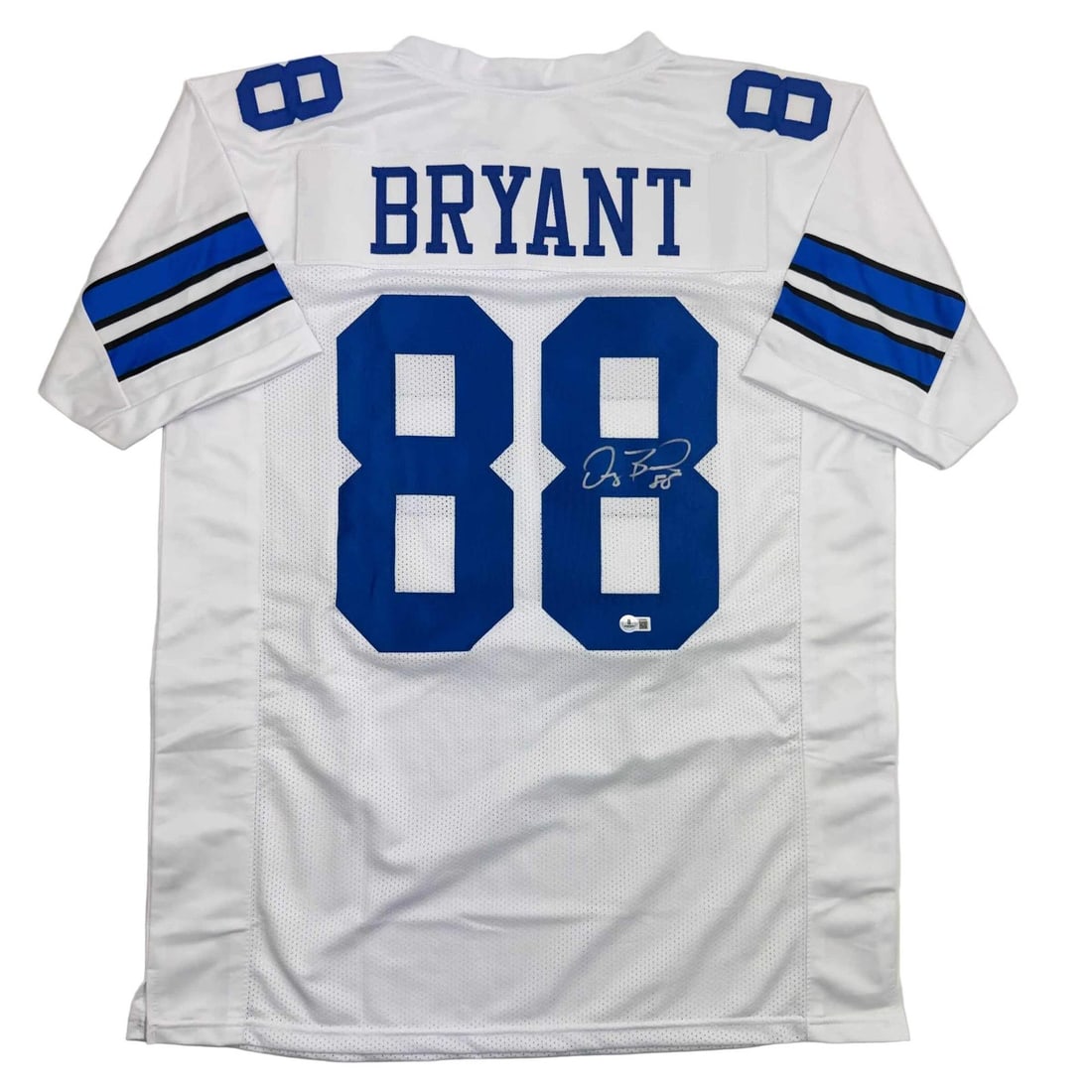 Dez Bryant Autographed Dallas Cowboys White Jersey PSA Certified: Dez Bryant Autographed Dallas Cowboys White Jersey PSA Certified This autographed Dez Bryant Dallas White Football Jersey is a unique collectible, perfect for fans and collectors alike. The jersey fea
