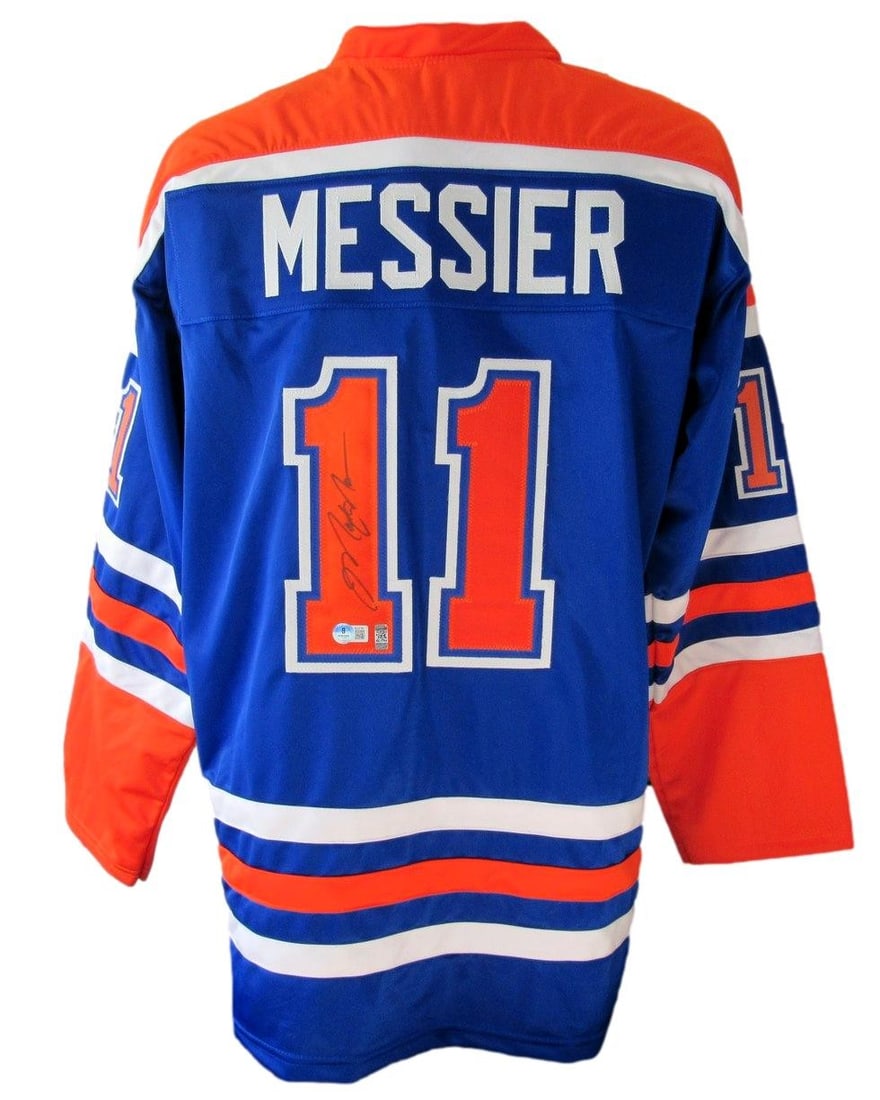 Mark Messier signed New York Rangers custom hockey jersey Beckett (1 of 5)