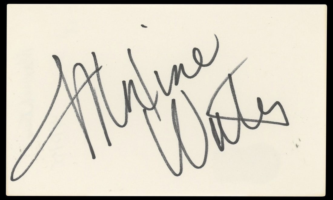 Maxine Waters Signed Authentic 3x5 Index Card Beckett BAS #BP50630: Maxine Waters Signed Authentic 3x5 Index Card Beckett BAS #BP50630 This authentic 3x5 index card has been personally signed by politician Maxine Waters. The item comes with a Beckett Authentication Se