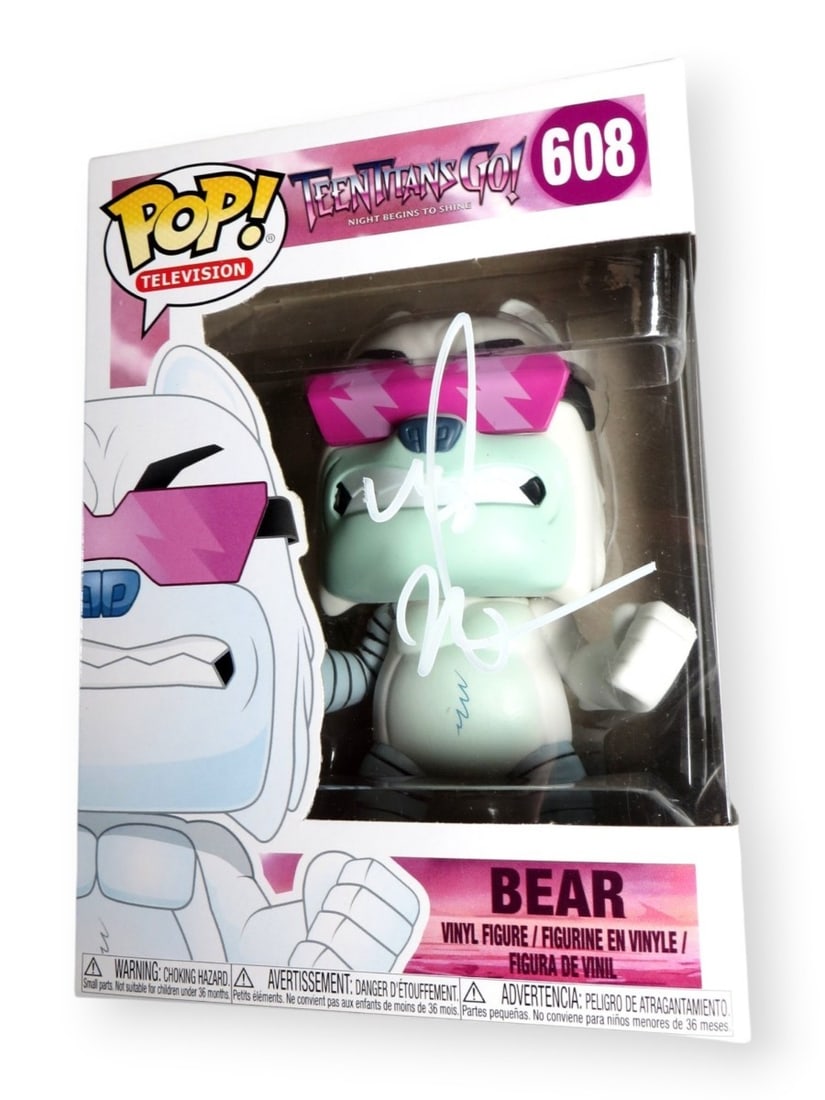JSA Certified CeeLo Green Autographed Teen Titans Go Funko Pop Bear (1 of 2)