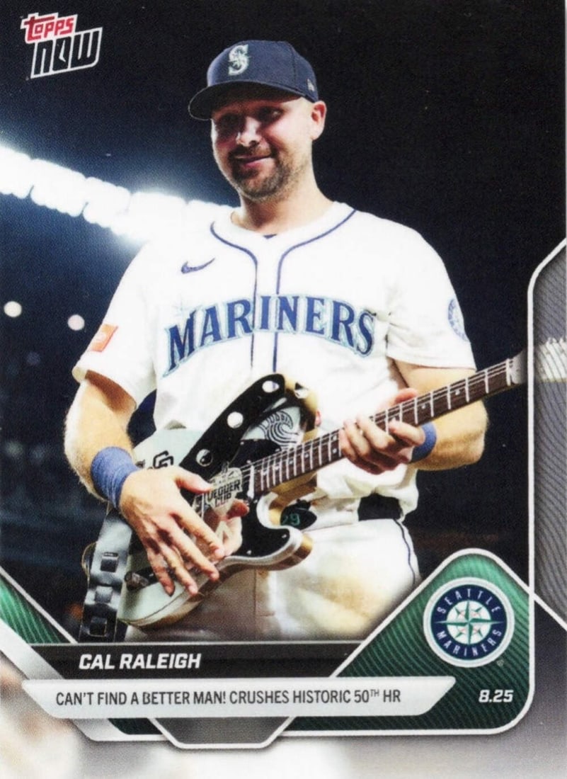 2025 Topps Now Cal Raleigh #609SP Graded Baseball Card Seattle Mariners (1 of 2)