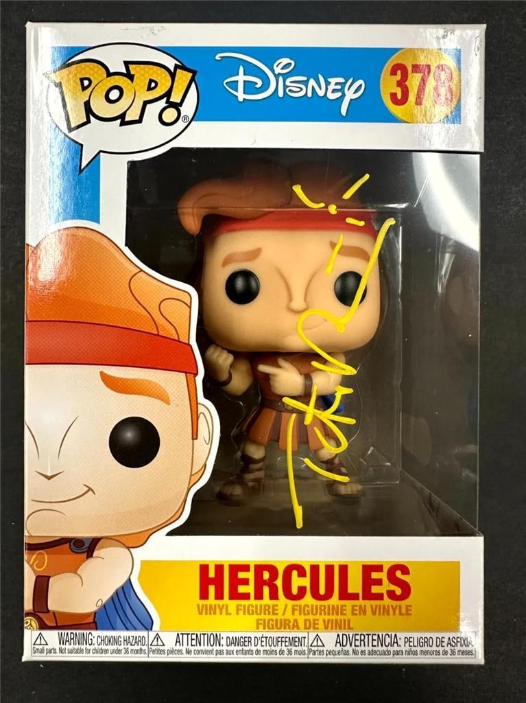 Hercules Funko Pop signed by Tate Donovan with Beckett authentication (1 of 6)