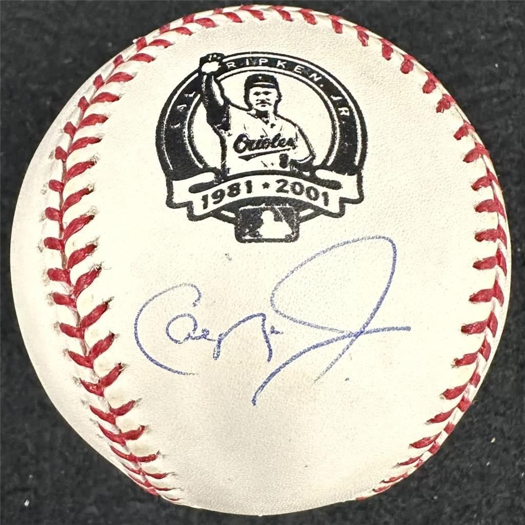 Cal Ripken Jr. Autographed MLB Retirement Emblem Baseball With Authentication (1 of 4)