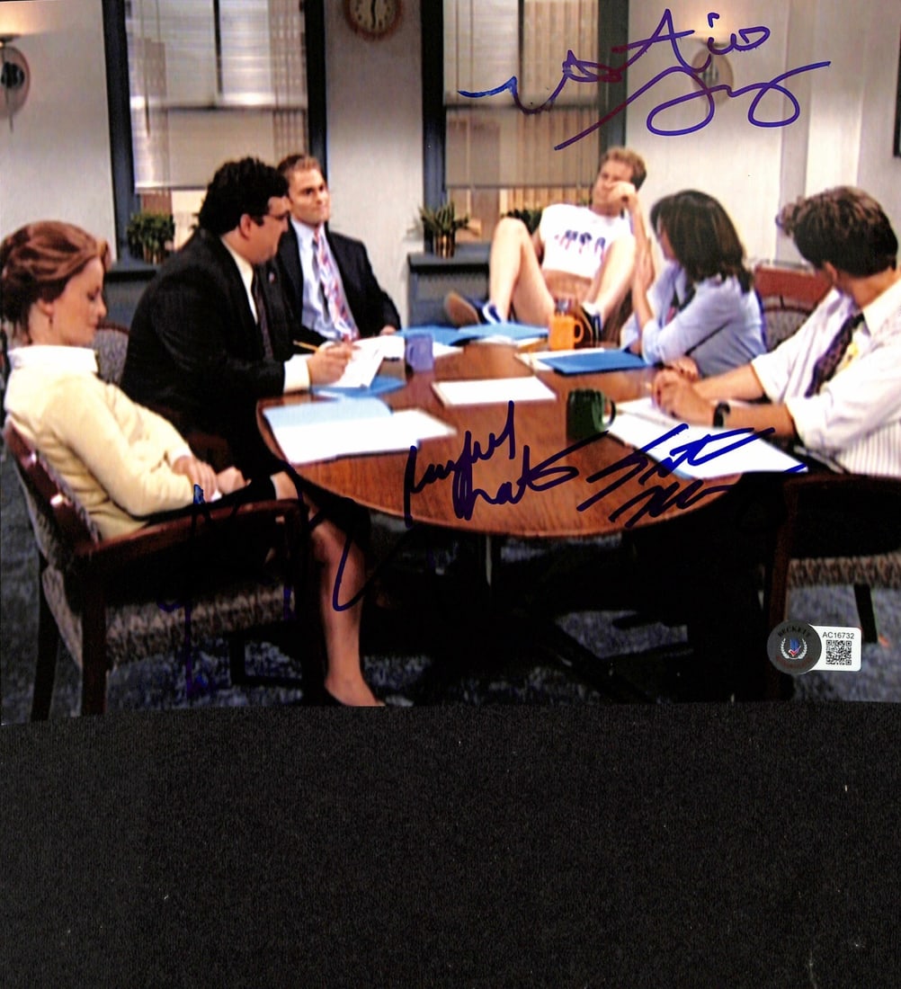 Saturday Night Live Cast Signed 8x10 Photo by Sanz Dratch Meyers Poehler Beckett LOA: Saturday Night Live Cast Signed 8x10 Photo by Sanz Dratch Meyers Poehler Beckett LOA This autographed 8x10 color photograph features signatures from four iconic cast members of Saturday Night Live: Ho