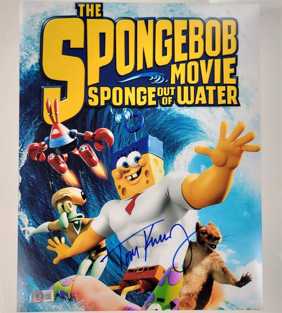 Tom Kenny Autographed Spongebob Squarepants 11x14 Photo Beckett Authenticated (1 of 3)