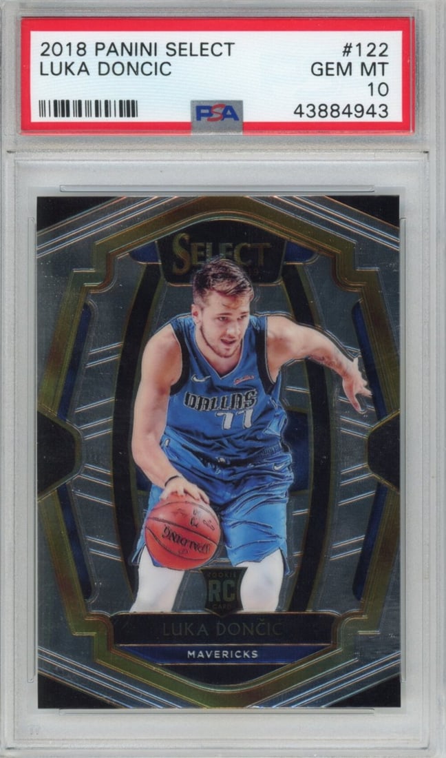 2018-19 Panini Select Luka Doncic #122 PSA 10 Graded Rookie Basketball Card (1 of 2)