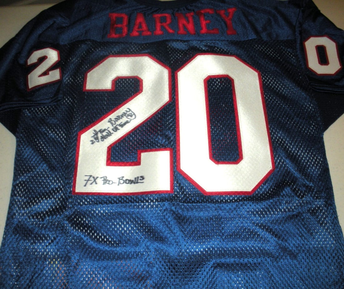Wilson Jackson State Jersey Signed by Lem Barney with COA Officially Licensed (1 of 2)