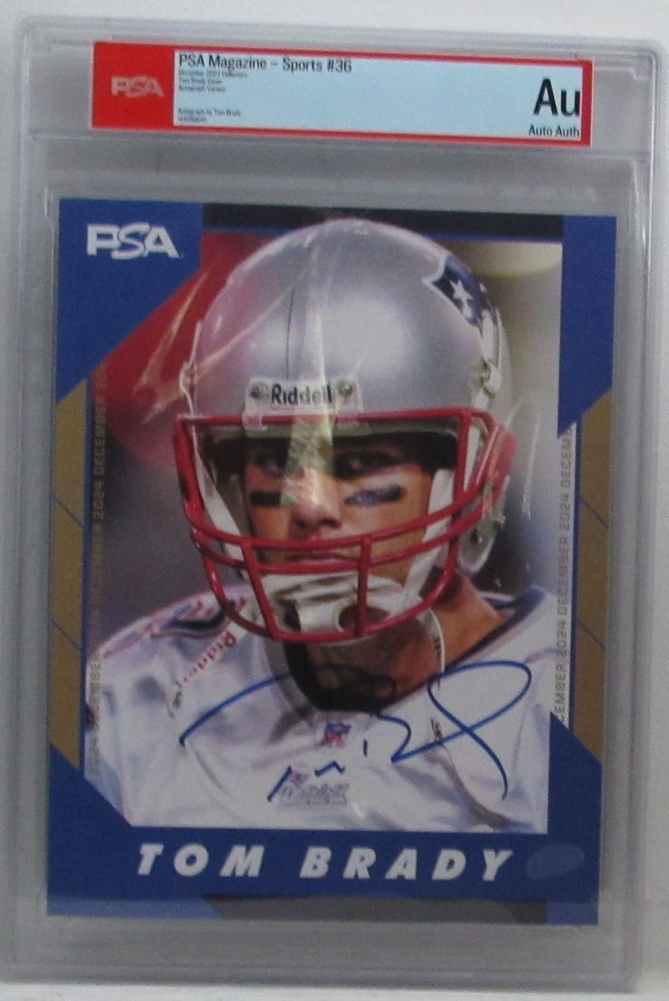 2024 December Collectors Magazine Signed by Tom Brady with PSA DNA Authentication (1 of 3)