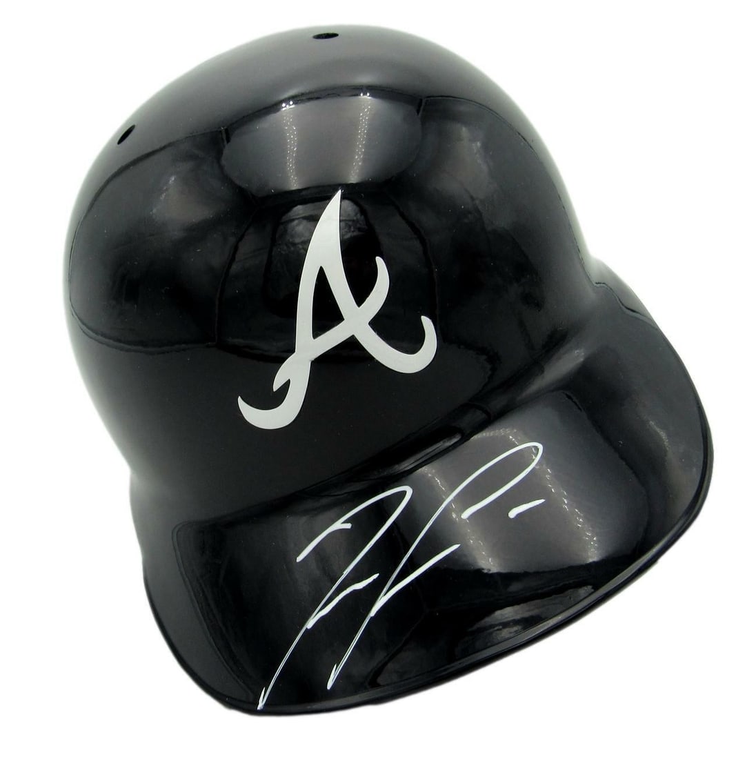Ronald Acuna Jr. autographed Rawlings MLB batting helmet JSA: Ronald Acuna Jr. autographed Rawlings MLB batting helmet JSA This Rawlings MLB batting helmet features the autograph of Ronald Acuna Jr. and is authenticated by JSA. The helmet represents the Atlanta 
