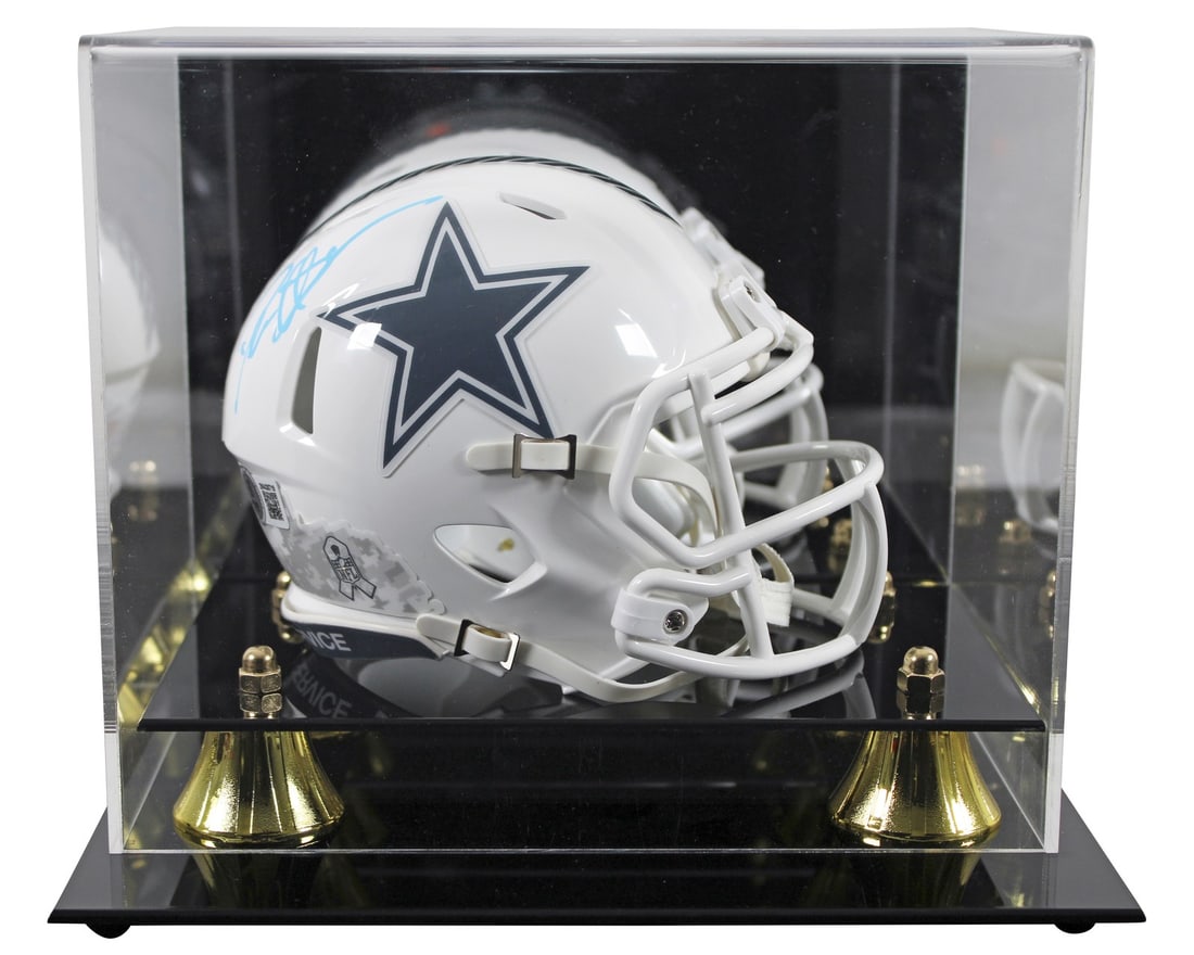 Deion Sanders Signed Dallas Cowboys Mini Helmet with BAS Authentication: Deion Sanders Signed Dallas Cowboys Mini Helmet with BAS Authentication This autographed Dallas Cowboys Deion Sanders STS III Speed Mini Helmet is a must-have for any fan. Personally signed by the leg