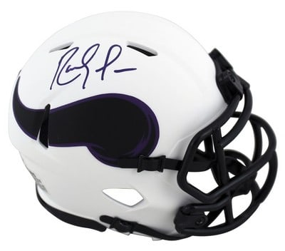 Randy Moss signed Vikings Lunar Speed mini helmet BAS witnessed: Randy Moss signed Vikings Lunar Speed mini helmet BAS witnessed This alternate Lunar Speed mini helmet is personally signed by Randy Moss of the Minnesota Vikings. The autograph was witnessed by a rep