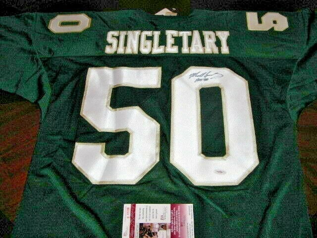 Baylor Bears Russell Jersey Signed by Mike Singletary with JSA COA: Baylor Bears Russell Jersey Signed by Mike Singletary with JSA COA This official licensed Russell jersey is signed by Mike Singletary of the Baylor Bears. The jersey comes with JSA/COA authentication 