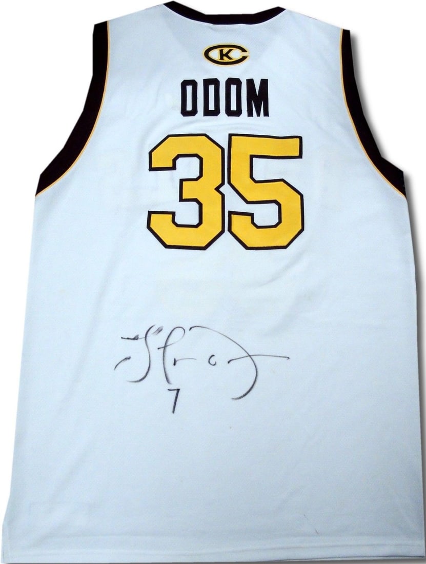 Lamar Odom Autographed #35 Jersey Original Collectible: Lamar Odom Autographed #35 Jersey Original Collectible This is an authentic, hand-signed jersey by NBA player Lamar Odom, featuring the Royals #35 design. This original item is a great collector's pie