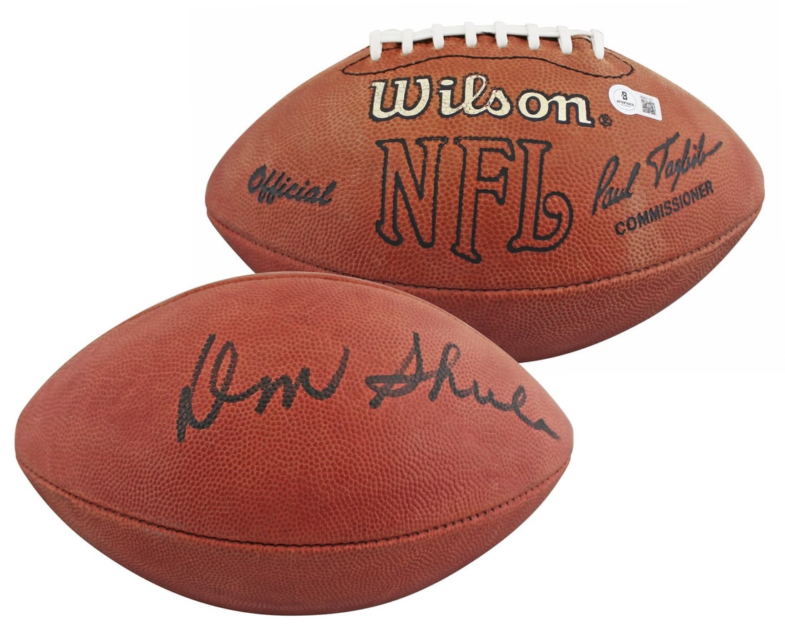 Don Shula Signed Miami Dolphins NFL Football with Beckett Authentication (1 of 4)