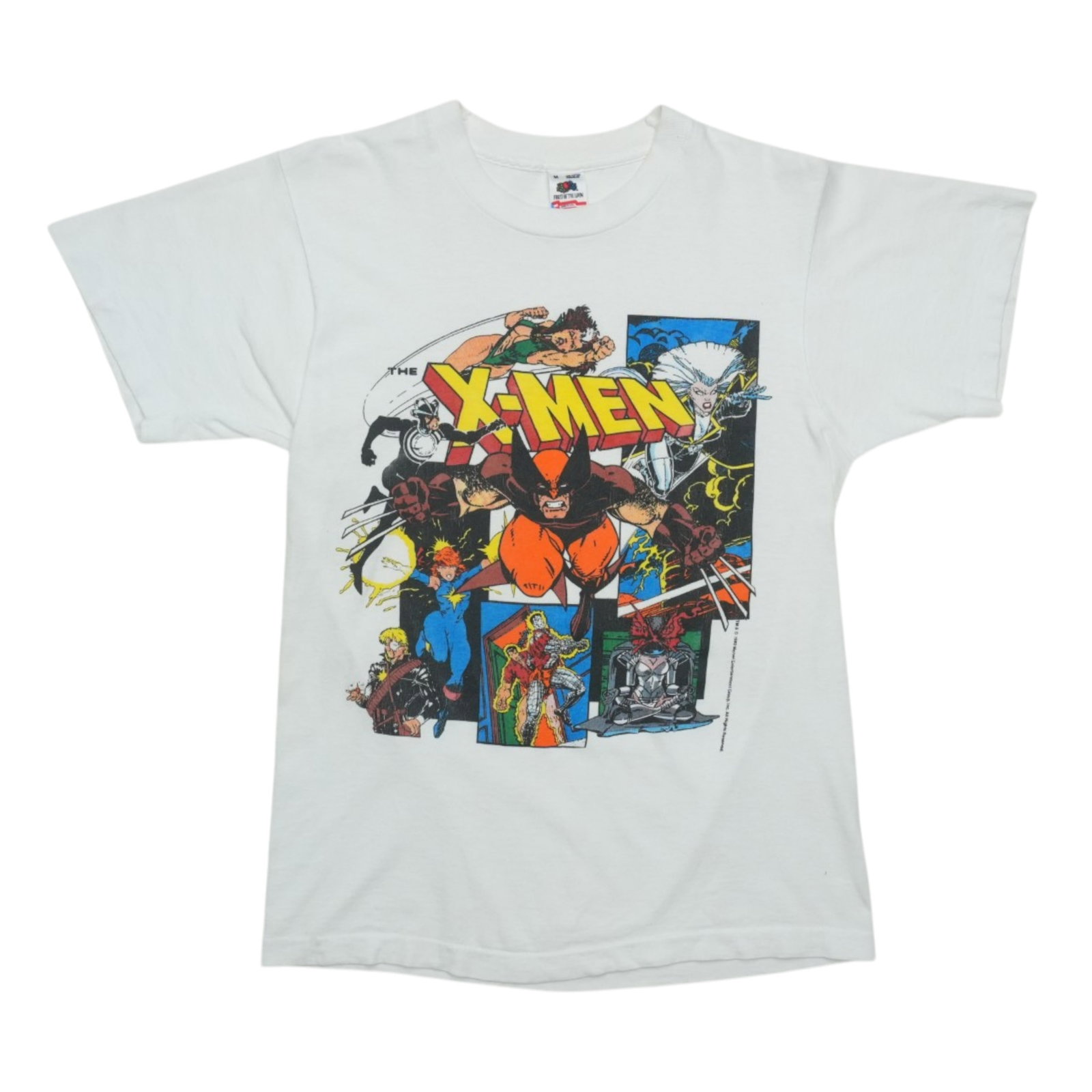 Vintage 1990s X-Men Graphic White Cotton Marvel Comics T-Shirt Medium (1 of 4)