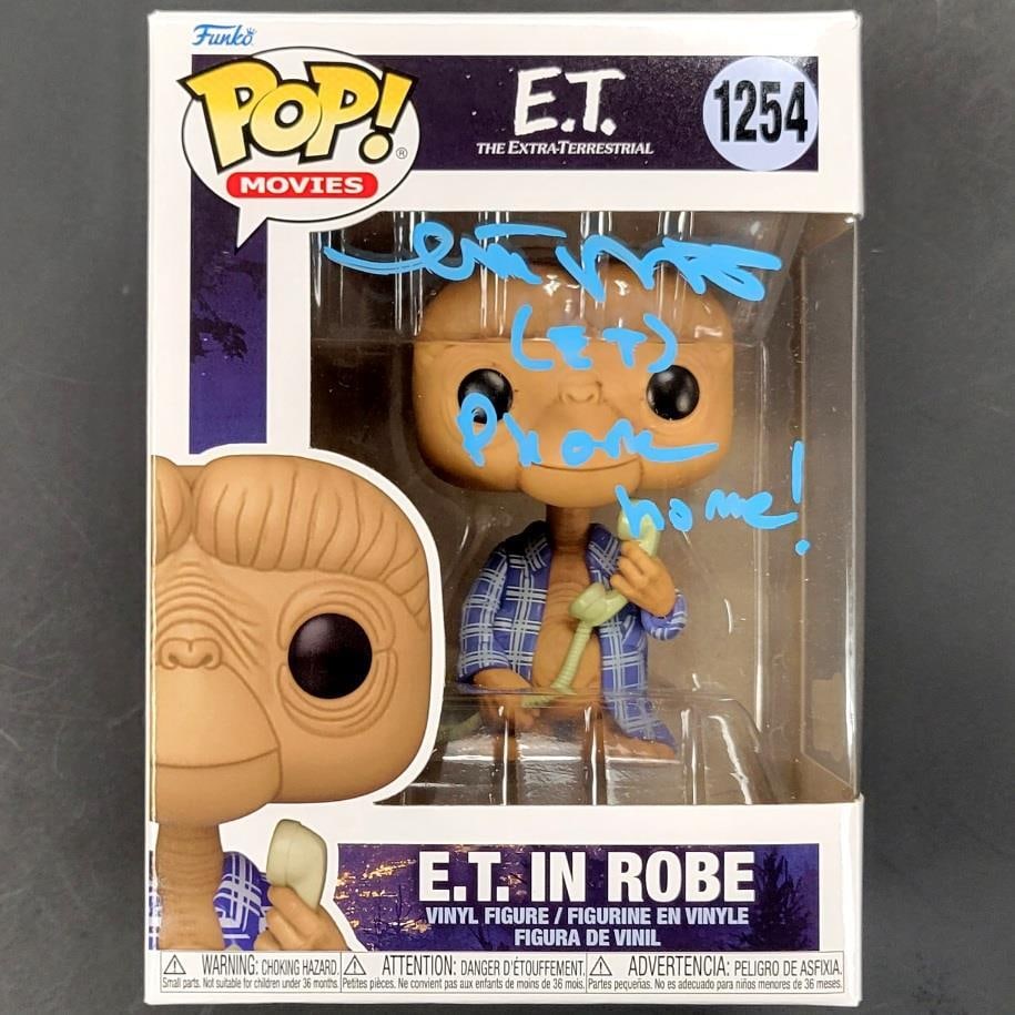 Funko Pop E.T. Robe Figure Signed by Matthew De Meritt Beckett Authenticated (1 of 8)