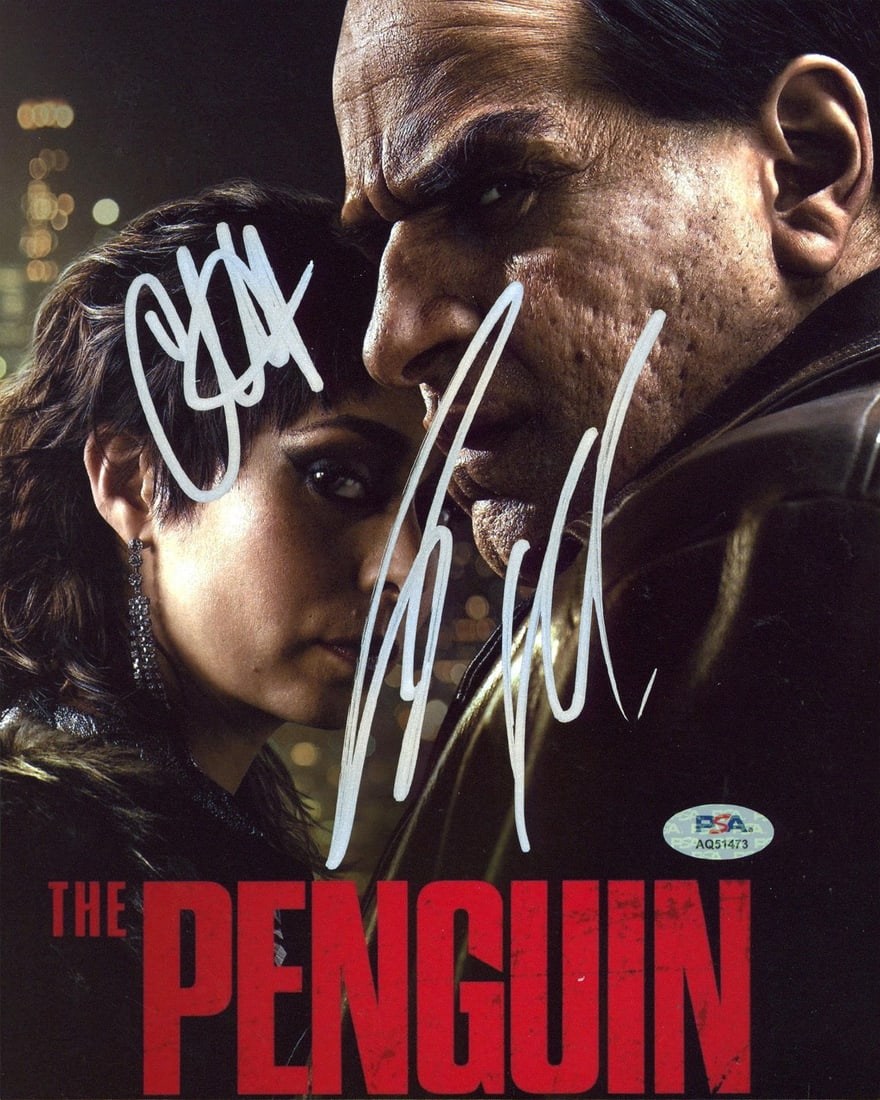 Autographed 8x10 Photo The Penguin Colin Farrell Cristin Milioti PSA DNA Authenticated: Autographed 8x10 Photo The Penguin Colin Farrell Cristin Milioti PSA DNA Authenticated This is a pre-owned, original 8x10 vertical photograph personally signed by Colin Farrell and Cristin Milioti fro