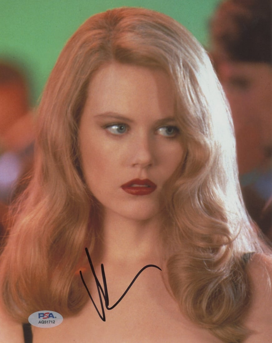 Nicole Kidman Signed 8x10 Photograph PSA DNA Certified Batman and Robin: Nicole Kidman Signed 8x10 Photograph PSA DNA Certified Batman and Robin This 8x10 photograph from Batman & Robin features the authentic signature of Nicole Kidman. The autograph is verified by PSA/DNA
