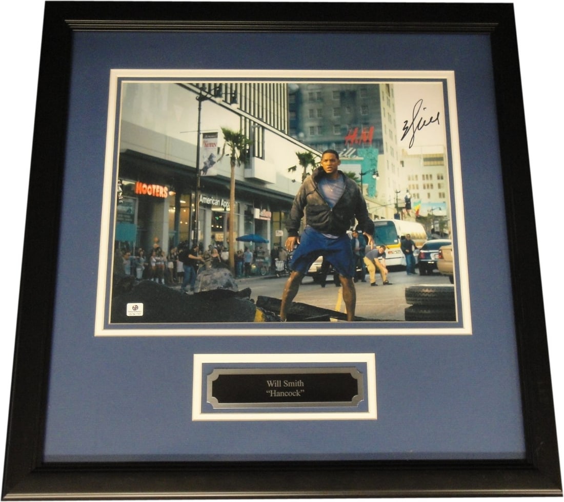 Will Smith Signed 11x14 Hancock Photo Custom Framed With GAI Authentication (1 of 4)