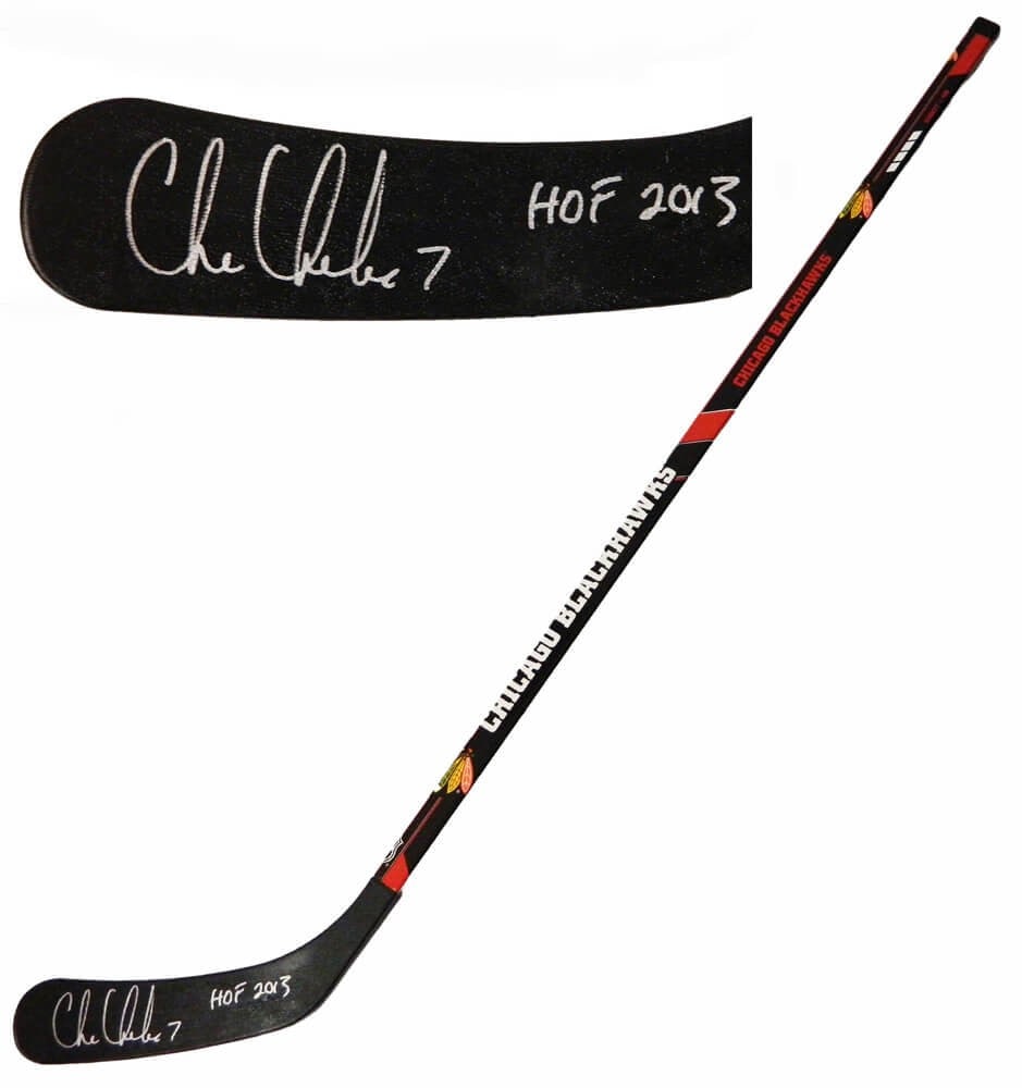 Chris Chelios Signed 48 Inch Blackhawks Hockey Stick HOF 2013 (1 of 1)