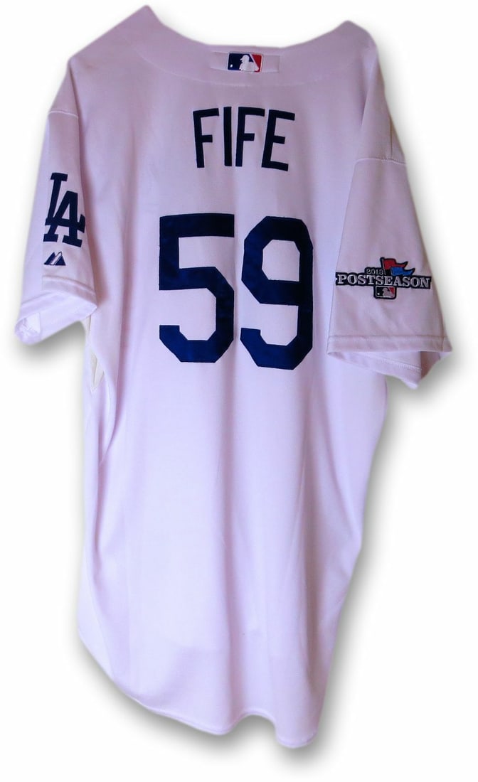 Los Angeles Dodgers Stephen Fife 2013 Playoff Team Jersey MLB Authenticated (1 of 5)