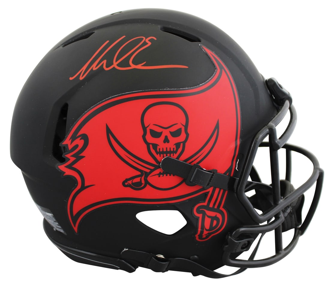 Mike Evans Autographed Buccaneers Eclipse Speed Proline Full Size Helmet Beckett Witness: Mike Evans Autographed Buccaneers Eclipse Speed Proline Full Size Helmet Beckett Witness This authentic Riddell Eclipse Full Size Speed Proline helmet has been personally signed by Mike Evans of the T