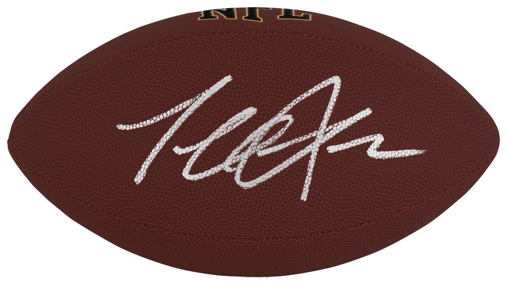 Terrell Suggs Signed Wilson Super Grip NFL Football with COA (1 of 1)