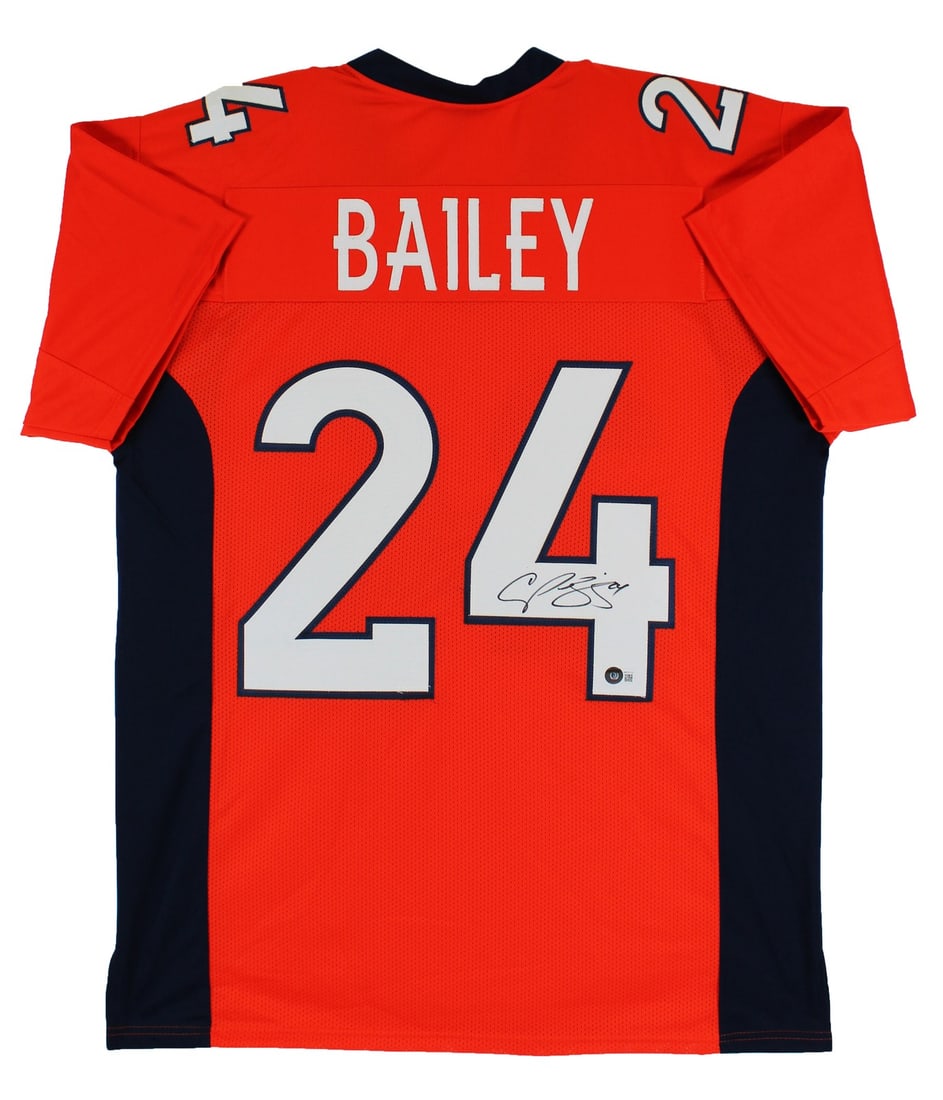 Champ Bailey Signed Orange Denver Jersey BAS Witnessed Autograph (1 of 3)