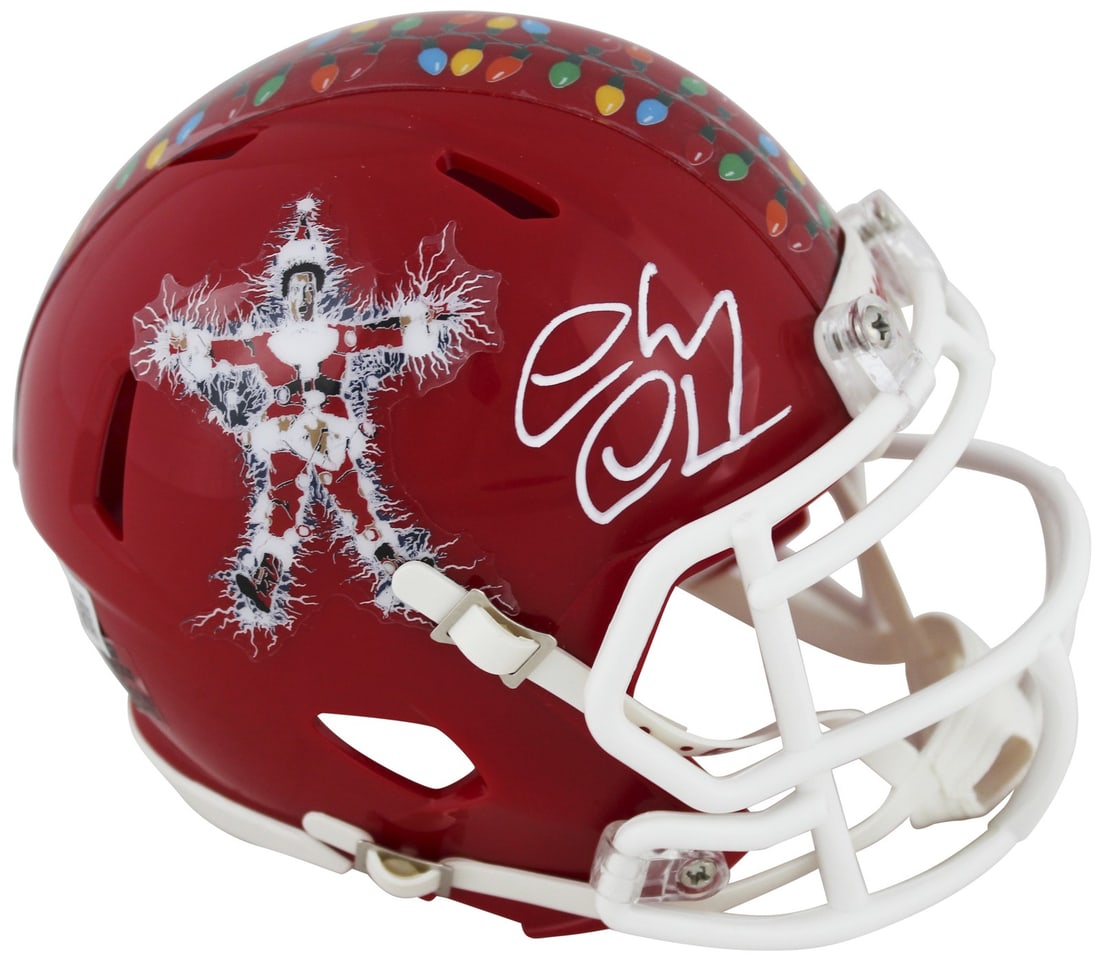 Chevy Chase Signed Red Speed Mini Helmet National Lampoon Christmas Vacation BAS Witnessed: Chevy Chase Signed Red Speed Mini Helmet National Lampoon Christmas Vacation BAS Witnessed This stunning autographed Red Speed Mini Helmet features the signature of Chevy Chase, famed for his role in 