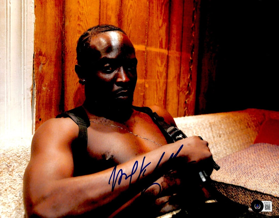 Michael K. Williams Signed 11x14 The Wire Photo with Inscription Omar: Michael K. Williams Signed 11x14 The Wire Photo with Inscription Omar This 11x14 photograph features a signed autograph of Michael K. Williams, best known for his role as Omar in the acclaimed TV seri