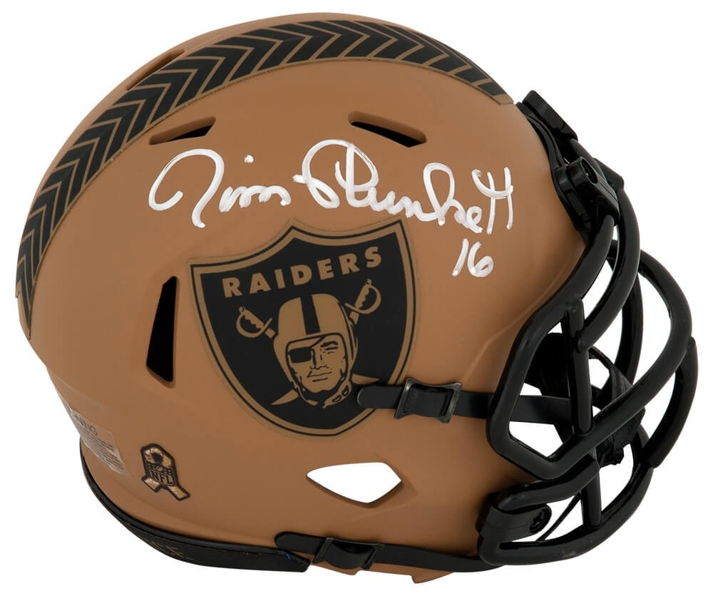 Jim Plunkett Signed Raiders 2023 Riddell Mini Helmet with COA (1 of 1)